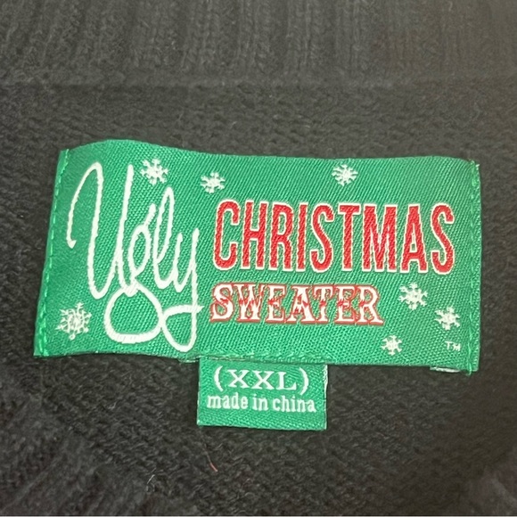 Ugly Christmas Sweater Knitted Dragons and Castles Party - Picture 2 of 10